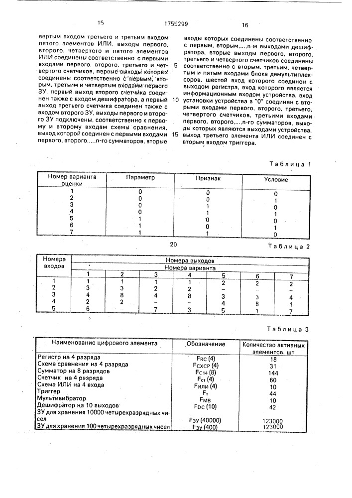 Устройство для выбора оптимальных решений (патент 1755299)