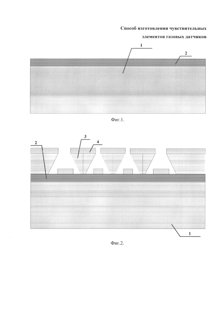 Способ изготовления чувствительных элементов газовых датчиков (патент 2650793)