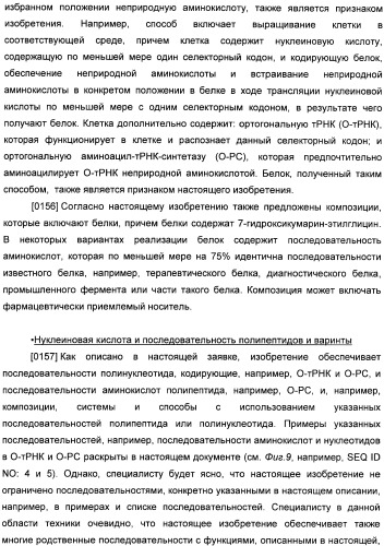 Генетически кодируемые флюоресцентные кумариновые аминокислоты (патент 2473690)