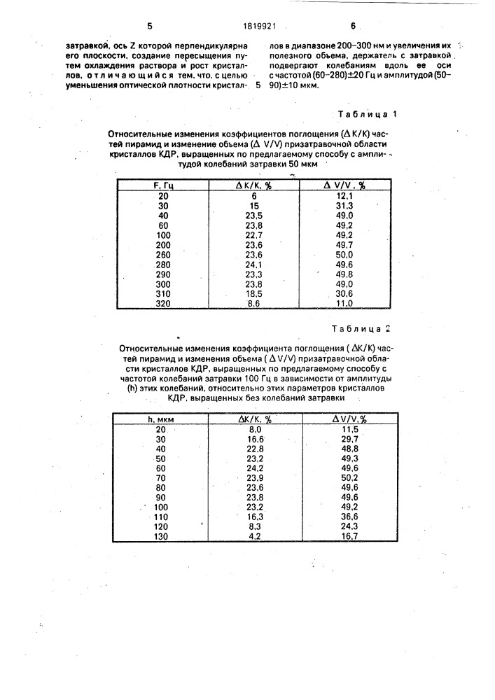 Способ выращивания монокристаллов группы дигидрофосфата калия (кдр) (патент 1819921)