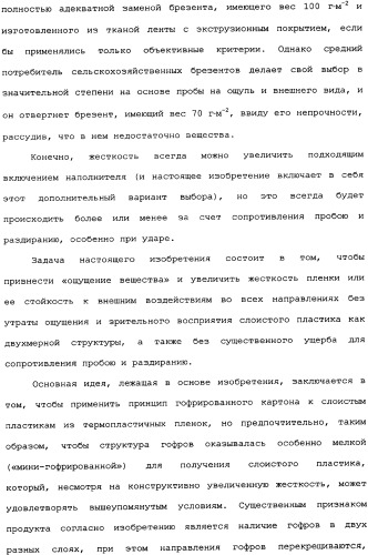 Слоистые пластики из пленок, имеющие повышенную изгибную прочность во всех направлениях, и способы и установки для их производства (патент 2336172)