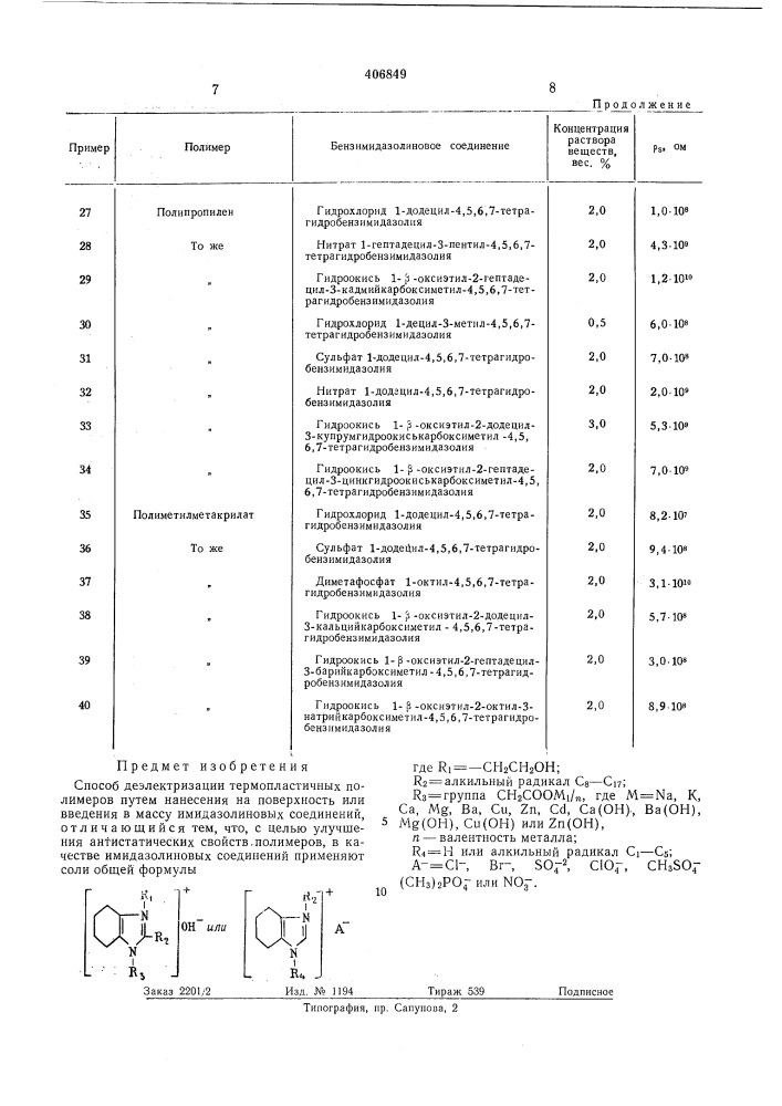 О п йпгж w4t изобретения (патент 406849)