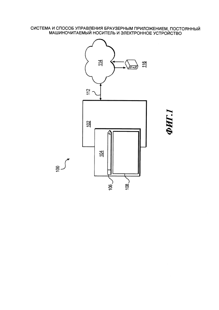Система и способ управления браузерным приложением, постоянный машиночитаемый носитель и электронное устройство (патент 2633180)
