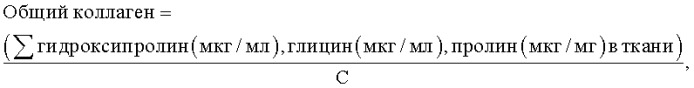 Способ количественного определения коллагена в ткани (патент 2452956)