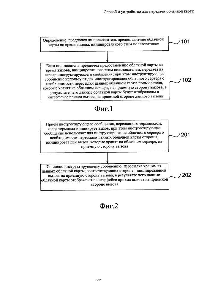 Способ и устройство для передачи облачной карты (патент 2640646)