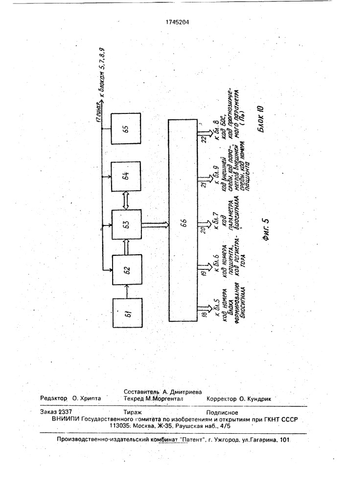 Устройство для коррекции функционального состояния человека (патент 1745204)