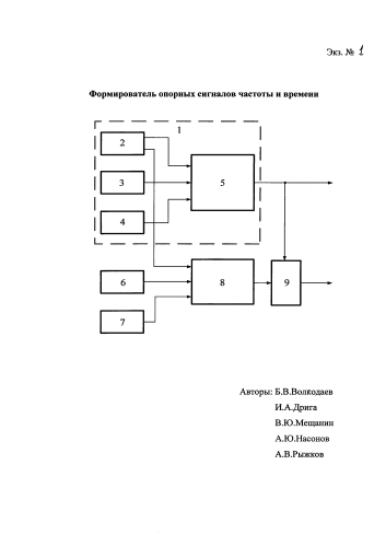 Формирователь опорных сигналов частоты и времени (патент 2592475)