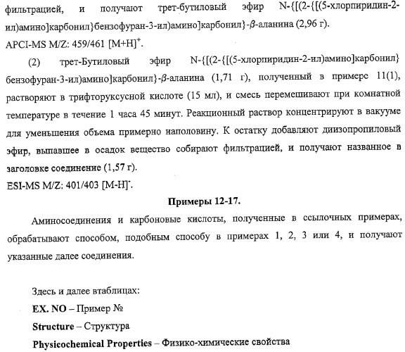 Производные бензофурана, содержащие группу карбамоильного типа (патент 2319700)