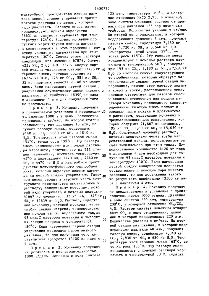 Способ получения мочевины (патент 1450735)