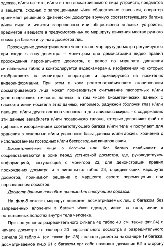 Способ досмотра лиц с багажом и установка для досмотра лиц с багажом (патент 2309459)