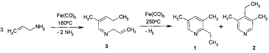 Способ получения 2-этил-3,5-диметилпиридина (патент 2644166)
