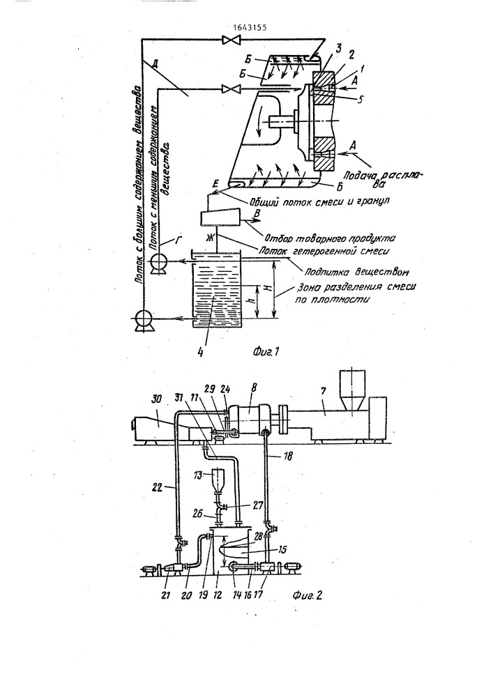 Способ производства гранулированных пластмасс и технологическая линия для его осуществления (патент 1643155)