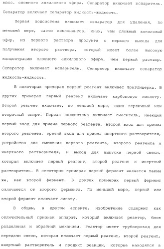 Аппарат для получения топлива (варианты) и система для получения сложного алкилового эфира (варианты) (патент 2373260)