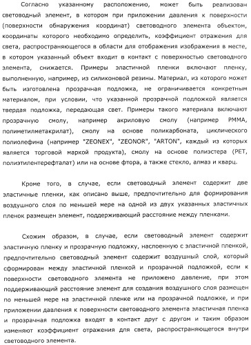 Координатный датчик, электронное устройство, отображающее устройство и светоприемный блок (патент 2491606)