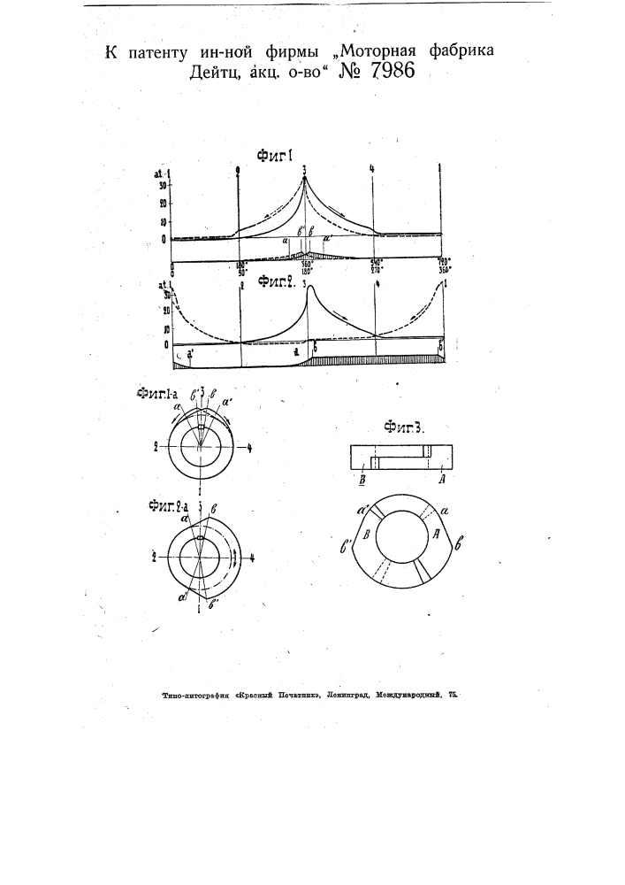 Кулачная шайба для приведения в действие плунжера насоса, подающего горючую жидкость в четырехтактных реверсивных двигателях с механическим распыливанием топлива (патент 7986)