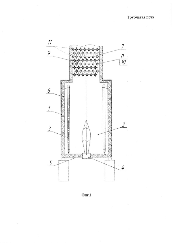 Трубчатая печь (патент 2614154)