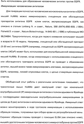 Человеческие моноклональные антитела к рецептору эпидермального фактора роста (egfr), способ их получения и их использование, гибридома, трансфектома, трансгенное животное, экспрессионный вектор (патент 2335507)