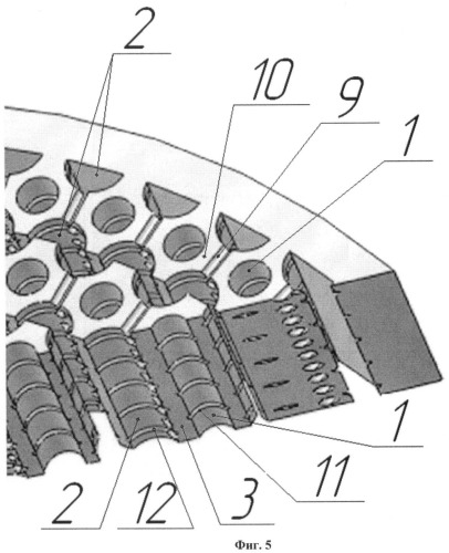 Противоточный пластинчатый матрично-кольцевой малогабаритный керамический рекуператор (патент 2450210)