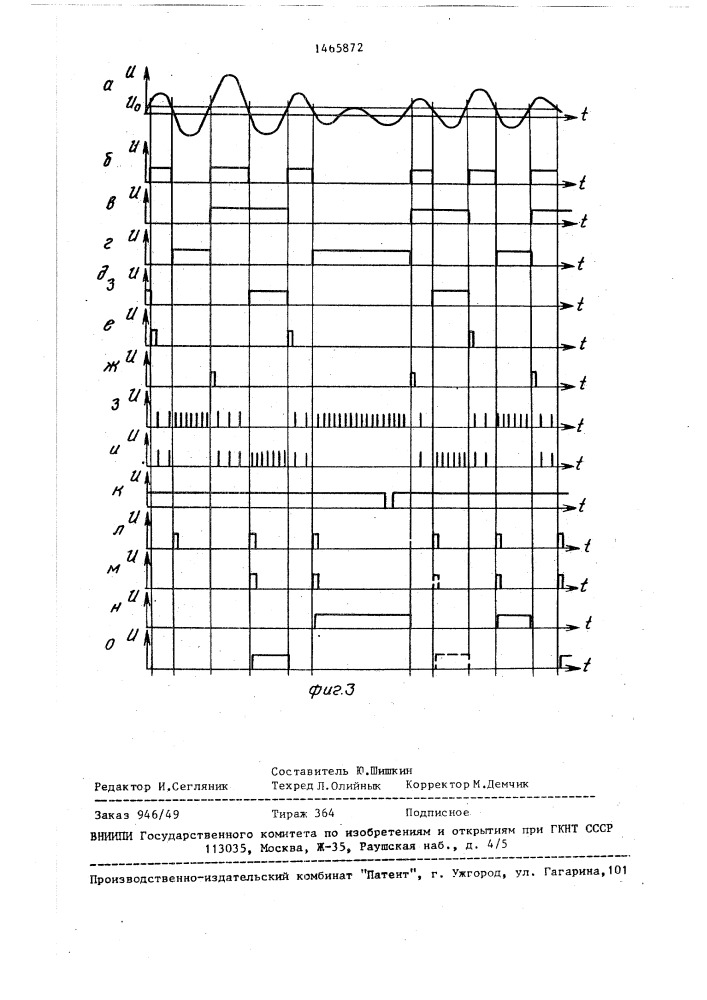 Устройство для измерения периода (патент 1465872)