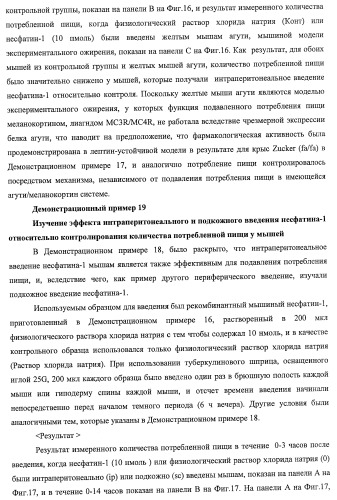 Способ получения фактора, связанного с контролем над потреблением пищи и/или массой тела, полипептид, обладающий активностью подавления потребления пищи и/или прибавления в весе, молекула нуклеиновой кислоты, кодирующая полипептид, способы и применение полипептида (патент 2418002)