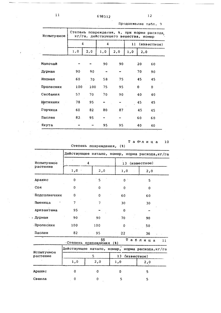 Гербицидная композиция (патент 698512)