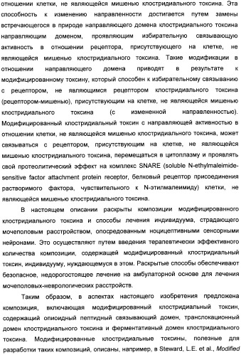 Способы лечения мочеполовых-неврологических расстройств с использованием модифицированных клостридиальных токсинов (патент 2491086)