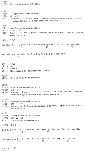 Основанные на амидах пролекарства пептидов глюкагонового надсемейства (патент 2550696)