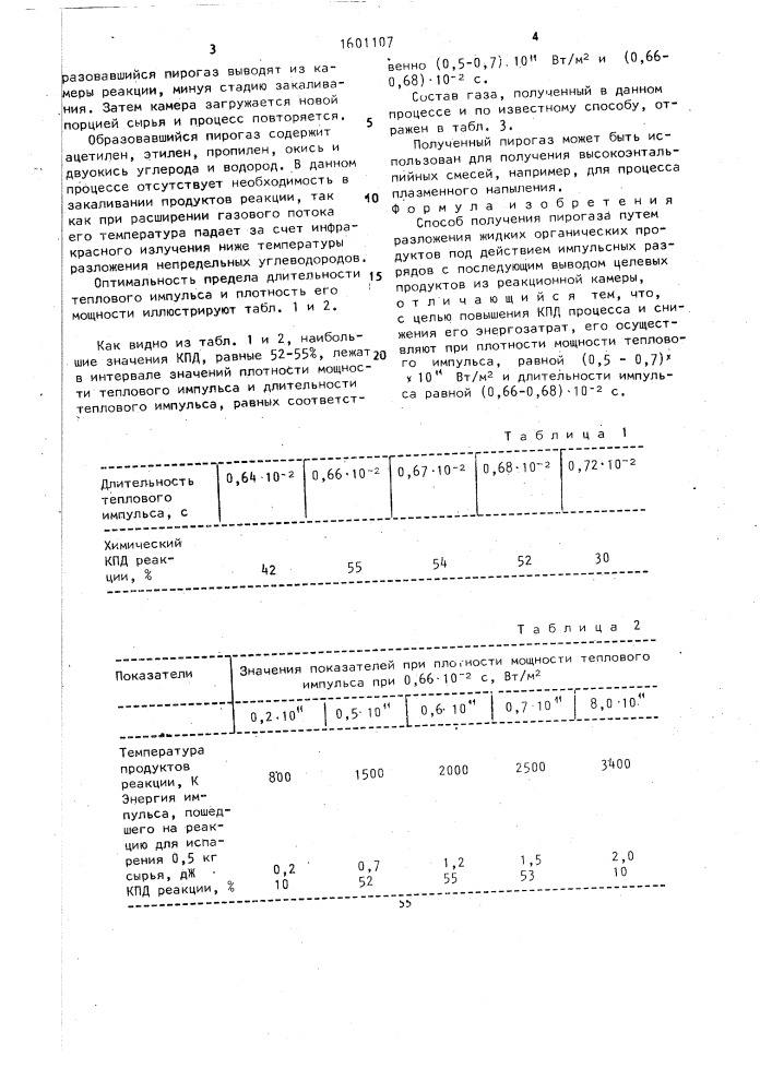 Способ получения пирогаза (патент 1601107)