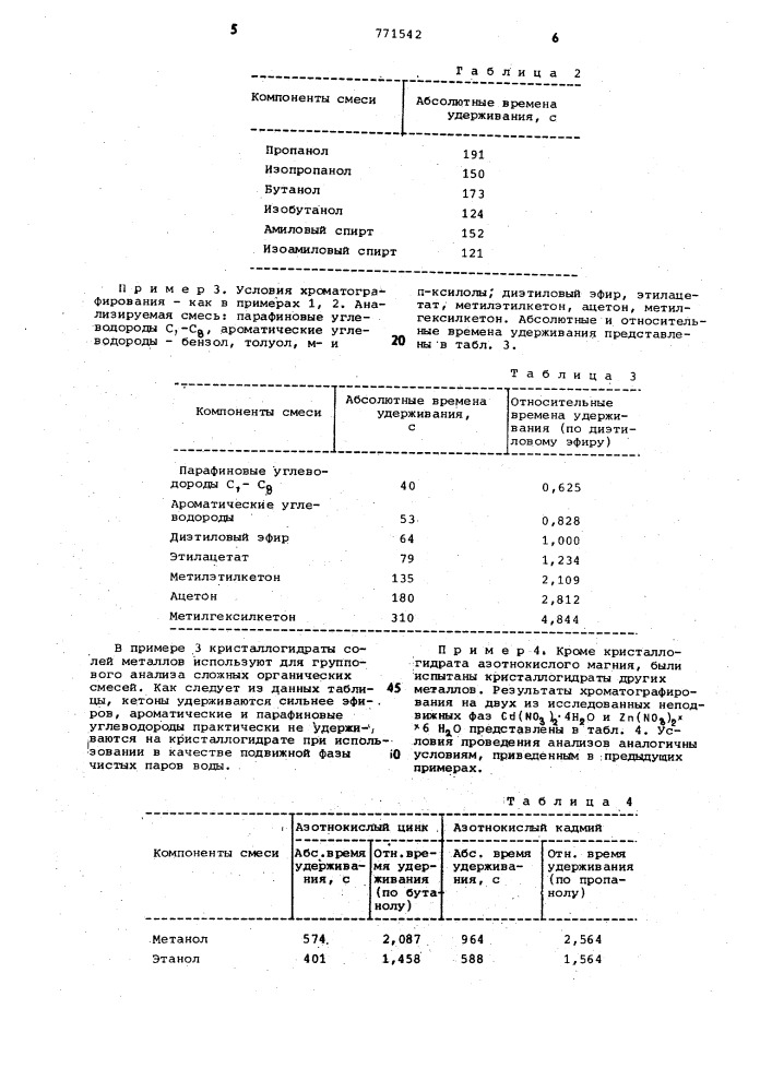 Способ хроматографического анализа (патент 771542)