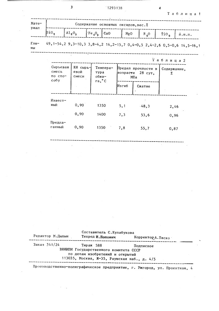 Способ получения портландцементного клинкера (патент 1293138)