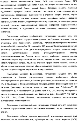 Композиция интенсивного подсластителя с кальцием и подслащенные ею композиции (патент 2437573)