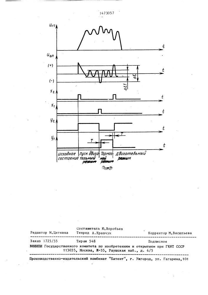 Электропривод постоянного тока (патент 1473057)