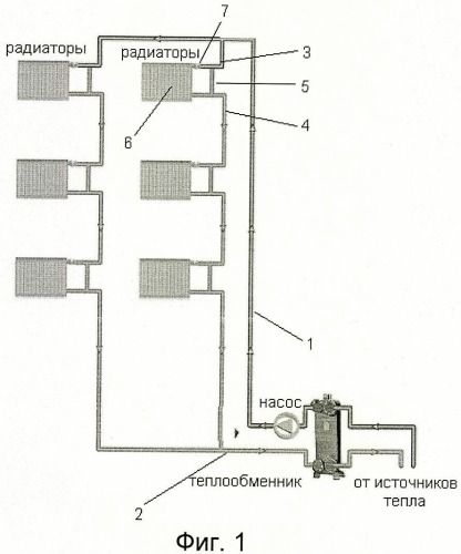 Однотрубная система теплоснабжения с регулированием расхода теплоносителя (патент 2480678)