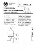 Способ автоматического регулирования процесса сушки дисперсных материалов Способ автоматического регулирования процесса сушки дисперсных материалов
