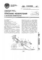 Устройство для формирования густоты растений сахарной свеклы в рядках Устройство для формирования густоты растений сахарной свеклы в рядках