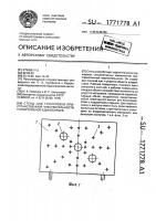 Патент 1771778 Стенд для тренировки пространственной чувствительности у спортсменов-единоборцев