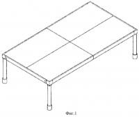 Портативная ровная скамья сборного типа