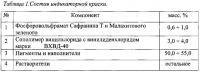 Индикаторная краска для обнаружения несимметричного диметилгидразина Индикаторная краска для обнаружения несимметричного диметилгидразина