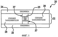 Слоистая конструкция со структурой, задерживающей развитие нарушений целостности конструкции, и способ изготовления слоистой конструкции Слоистая конструкция со структурой, задерживающей развитие нарушений целостности конструкции, и способ изготовления слоистой конструкции