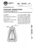 Способ формовки литьем полых керамических изделий Способ формовки литьем полых керамических изделий