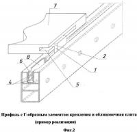 Г-образный элемент крепления облицовочных плит (панелей) навесного каркаса системы облицовки зданий и помещений скрытым способом Г-образный элемент крепления облицовочных плит (панелей) навесного каркаса системы облицовки зданий и помещений скрытым способом