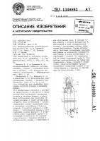 Устройство для охлаждения внутренних полостей отливок в литейных формах Устройство для охлаждения внутренних полостей отливок в литейных формах