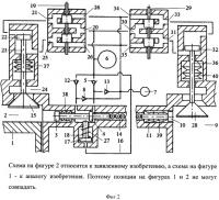 Способ зарядки рабочей жидкостью гидроаккумулятора системы гидравлического привода газораспределительного клапана и топливной форсунки энергией газов из двух цилиндров двигателя внутреннего сгорания Способ зарядки рабочей жидкостью гидроаккумулятора системы гидравлического привода газораспределительного клапана и топливной форсунки энергией газов из двух цилиндров двигателя внутреннего сгорания