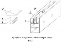 Т-образный элемент крепления облицовочных плит (панелей) навесного каркаса системы облицовки зданий и помещений скрытым способом Т-образный элемент крепления облицовочных плит (панелей) навесного каркаса системы облицовки зданий и помещений скрытым способом