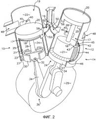 Устройство впускных и выпускных каналов двухтактного двигателя (патент 2559217)