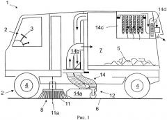 Самоходная установка для очистки дорог и городских территорий (патент 2442855)