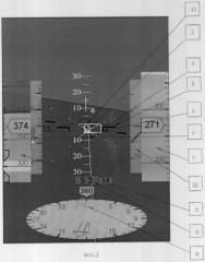 Способ формирования пилотажно-навигационной информации на многофункциональном индикаторе для выполнения посадки (патент 2297596)