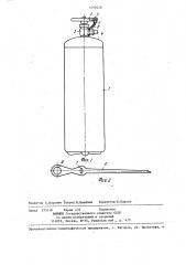 Устройство для пломбирования перекидных клапанов и затворов арматур ручных огнетушителей (патент 1292028)