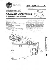 Устройство для нанесения окрасочных покрытий (патент 1389874)