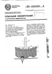 Очиститель головок корнеплодов от остатков ботвы на корню (патент 1055387)